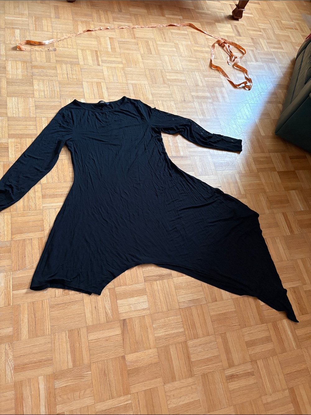 Killstar Black Asymmetric Long Sleeve Women’s tunic
